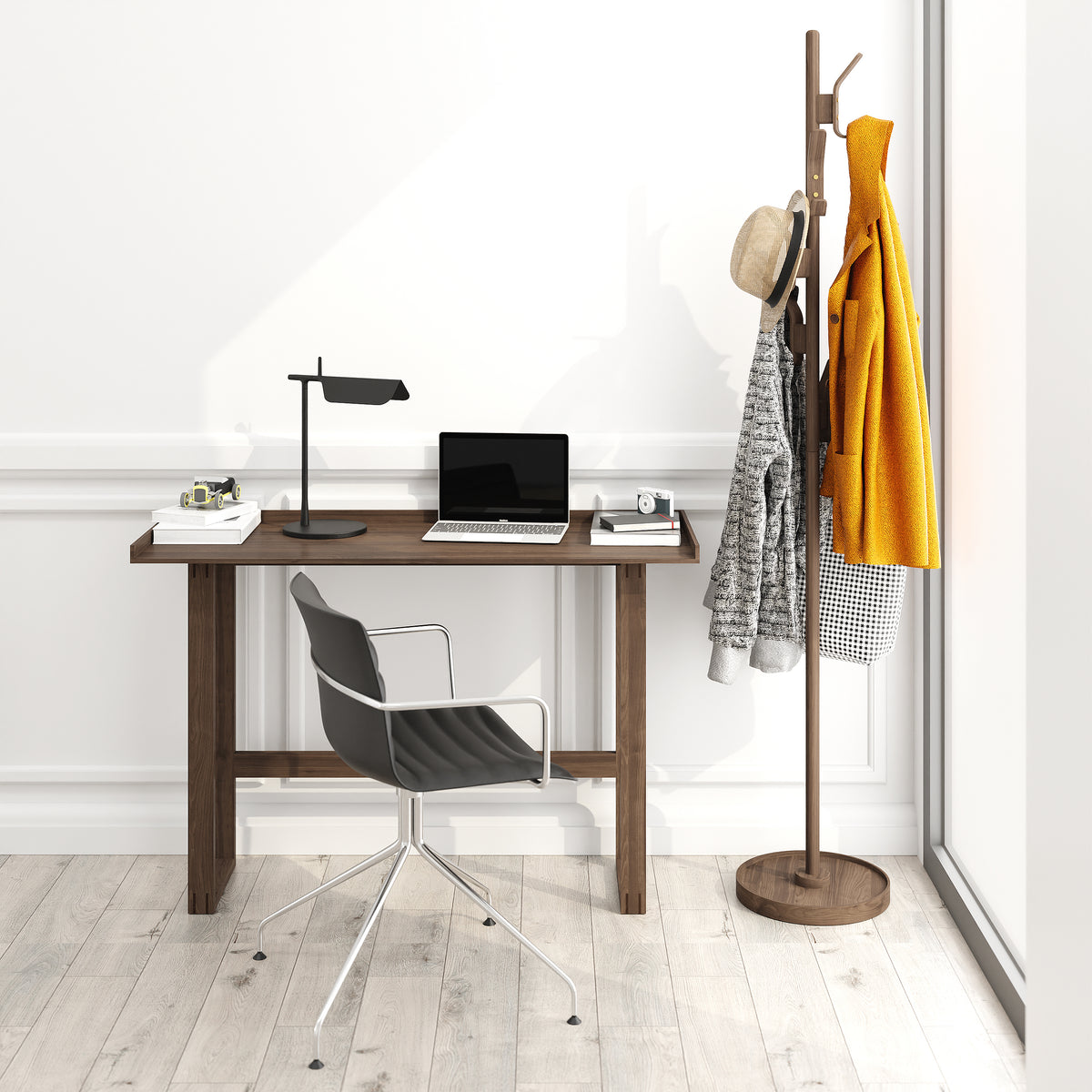 Desk 'Slim' walnut