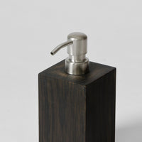 Soap pump 'Mezza' dark oak