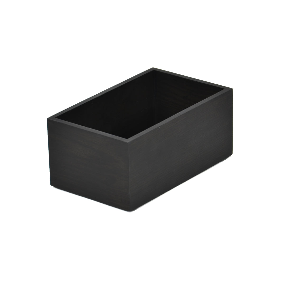Bath accessories storage box dark oak