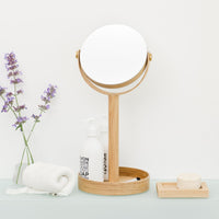magnify mirror close up - oak