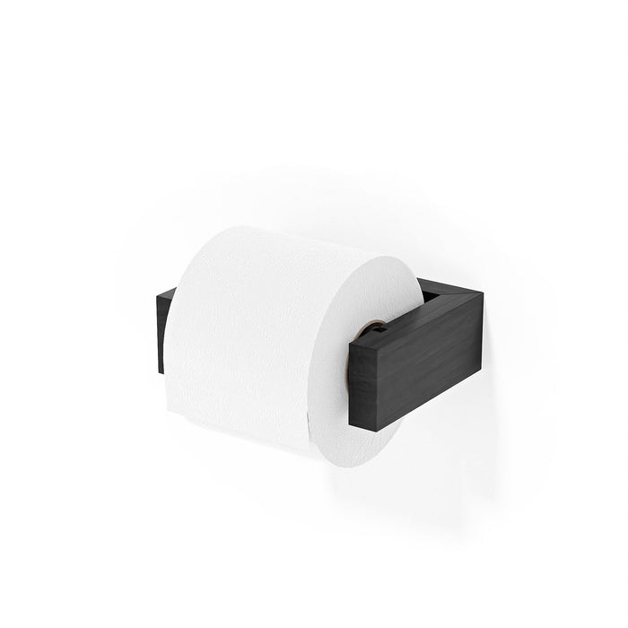 toilet roll holder slimline - dark oak