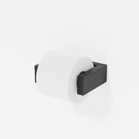 toilet roll holder slimline - dark oak