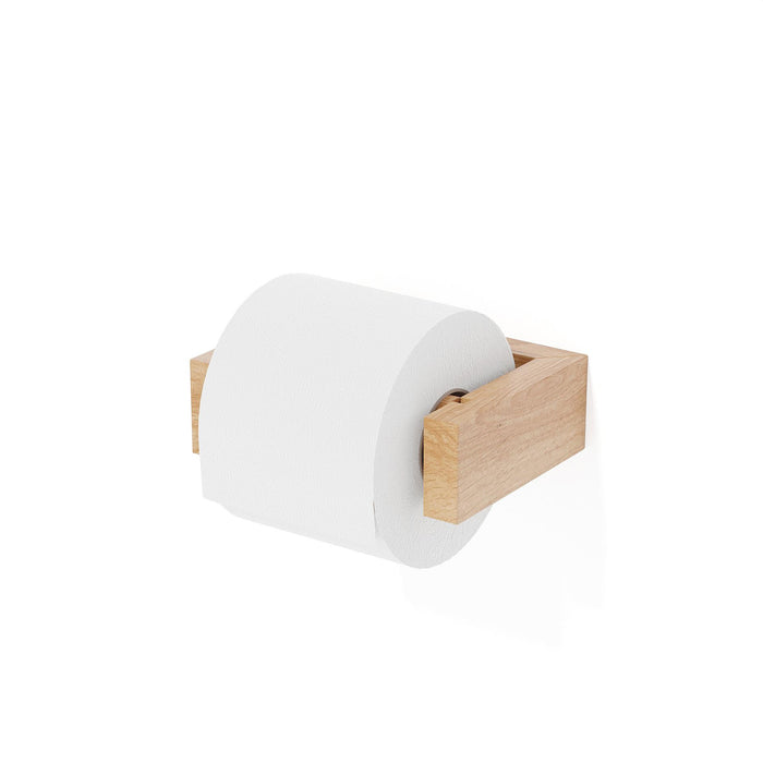 toilet roll holder slimline - oak