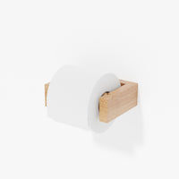 toilet roll holder slimline - oak