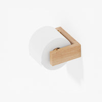 toilet roll holder slimline - oak