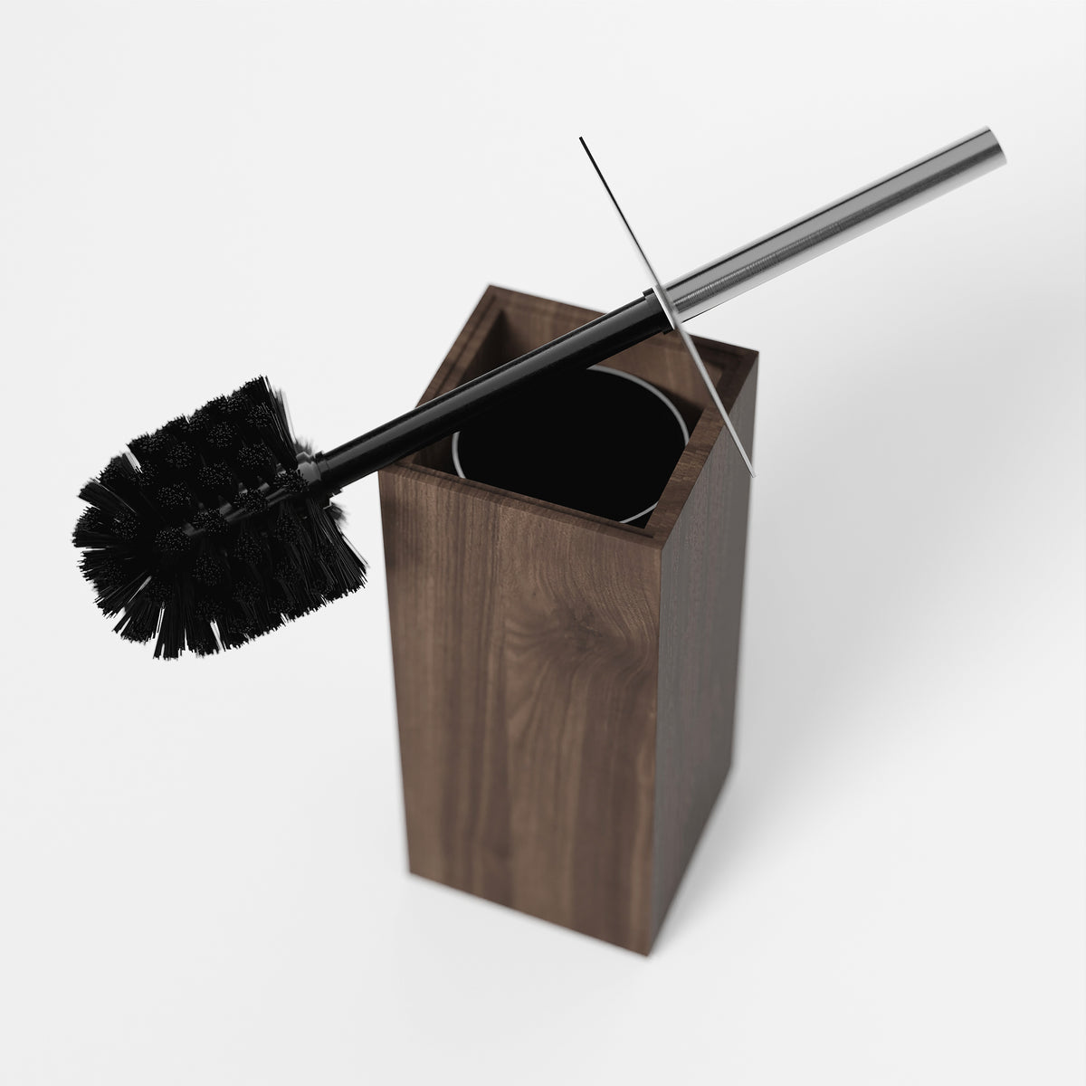 Toilet brush 'Mezza' walnut