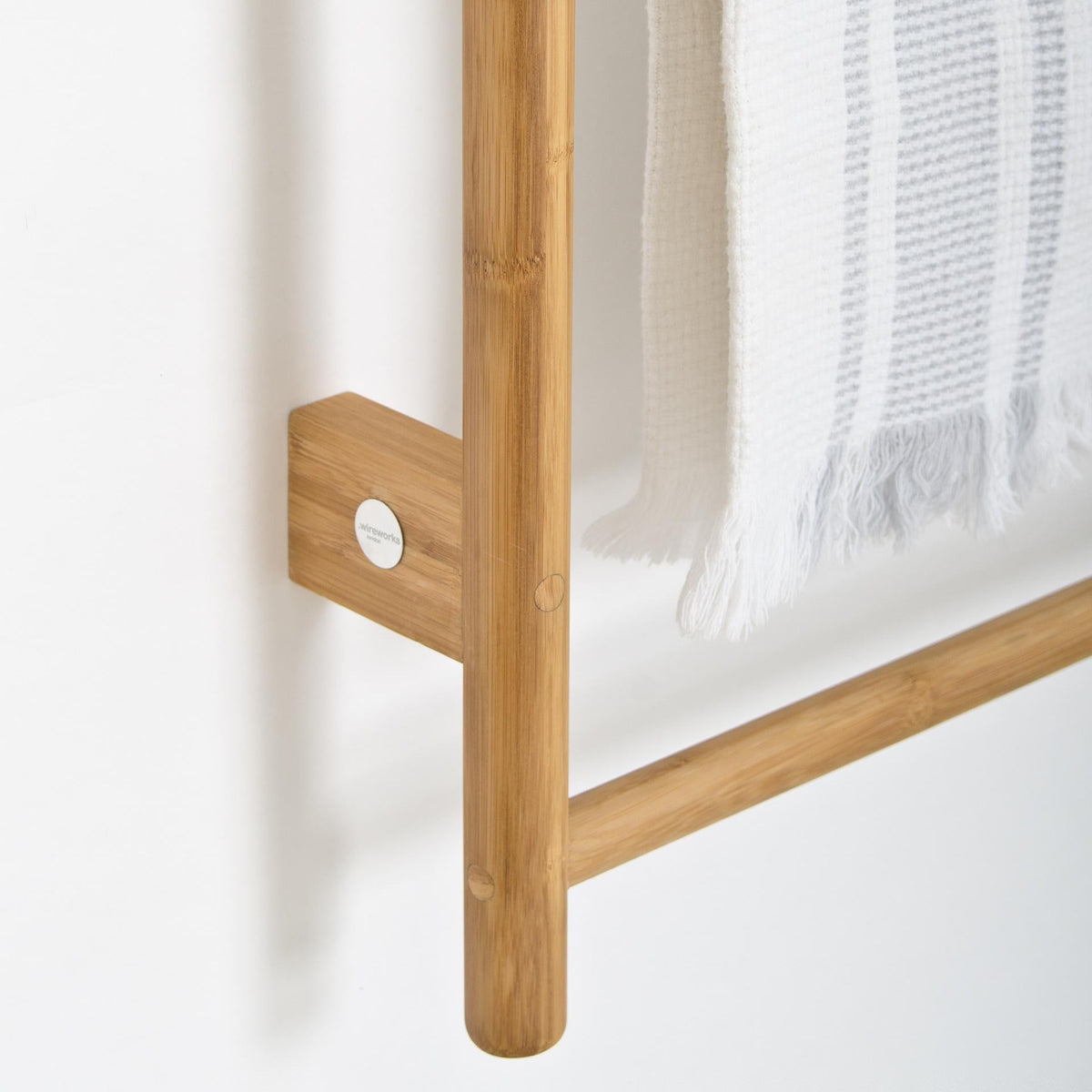 towel rail wallbar -  bamboo