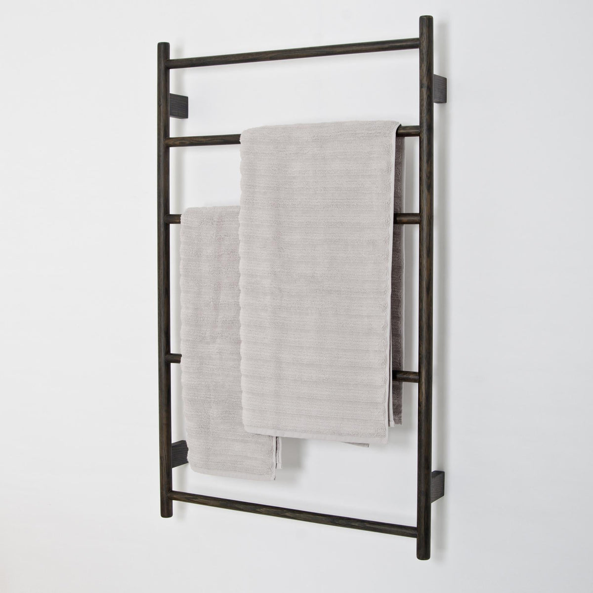 towel rail wallbar - dark oak