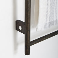 towel rail wallbar - dark oak
