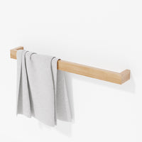 towel rail 72cm slimline - oak