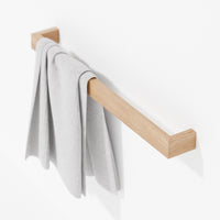 towel rail 72cm slimline - oak
