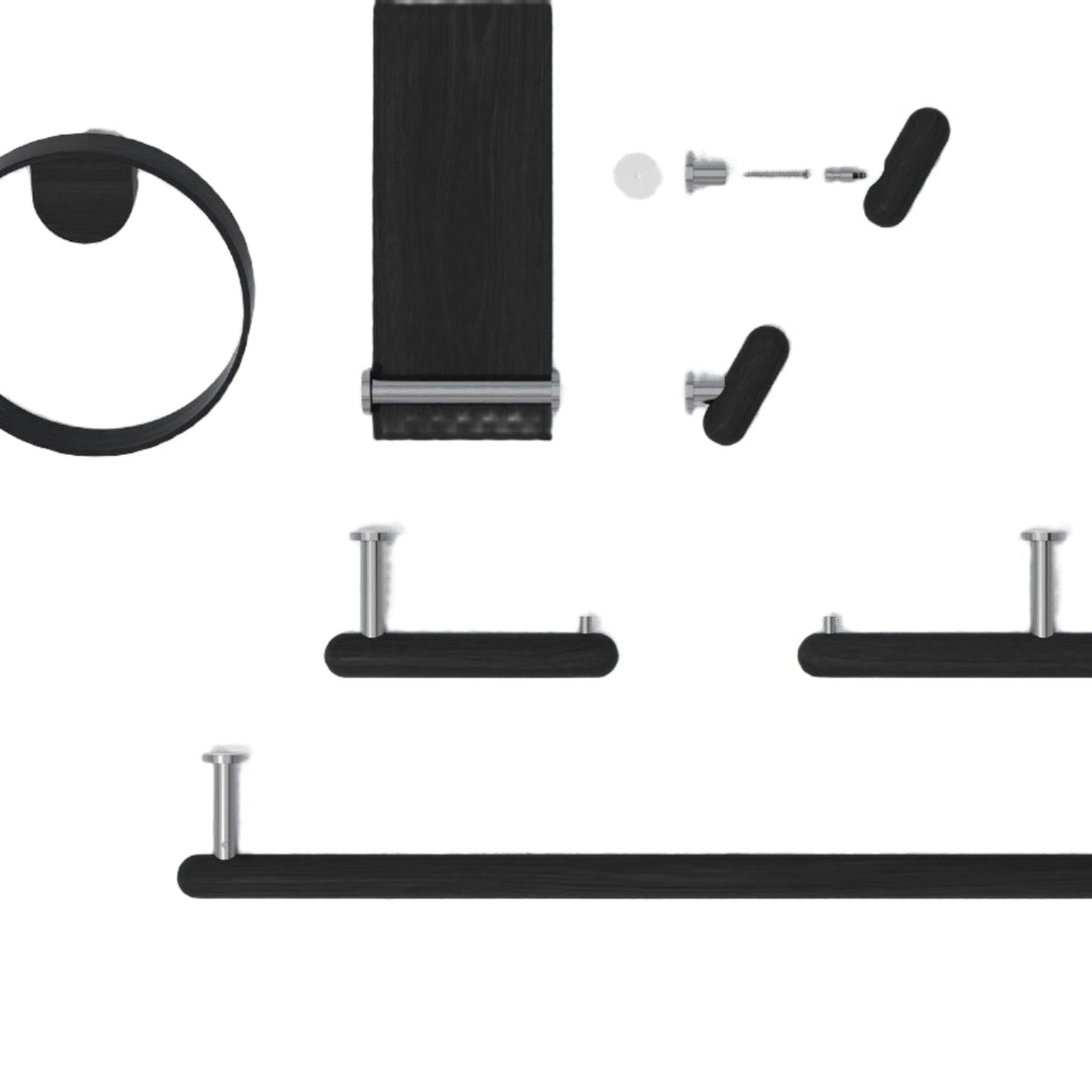towel rail yoku - dark oak