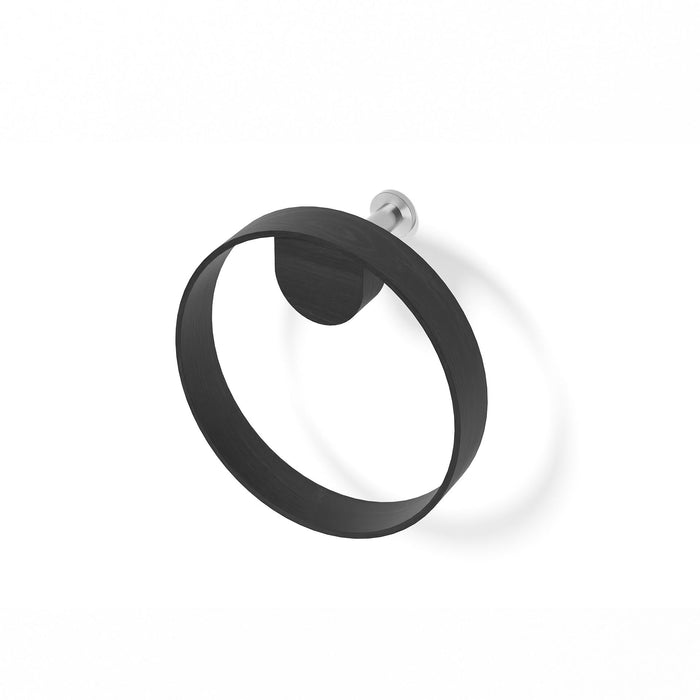 hand towel ring yoku - dark oak