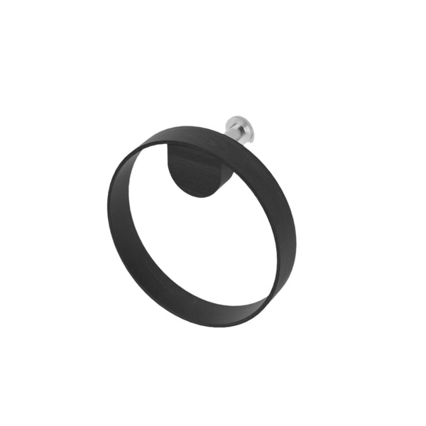 hand towel ring yoku - dark oak