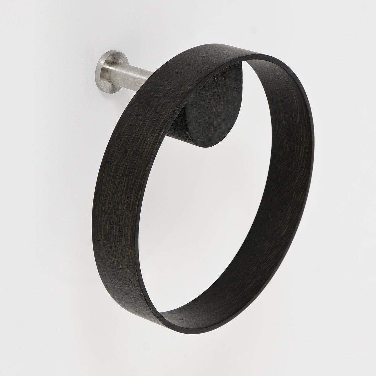 hand towel ring yoku - dark oak