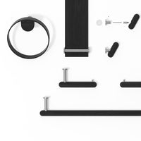 hand towel ring yoku - dark oak