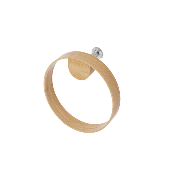 hand towel ring yoku - oak