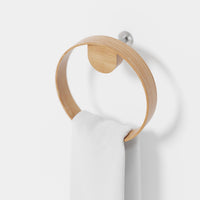 hand towel ring yoku - oak