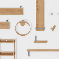 hand towel ring yoku - oak