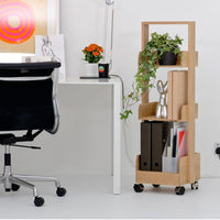 shelf storage mini bookie - oak