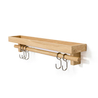 utensils rail shelf - oak