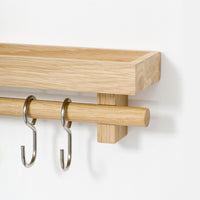 utensils rail shelf - oak