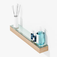 Glass shelf 'Slimline' oak