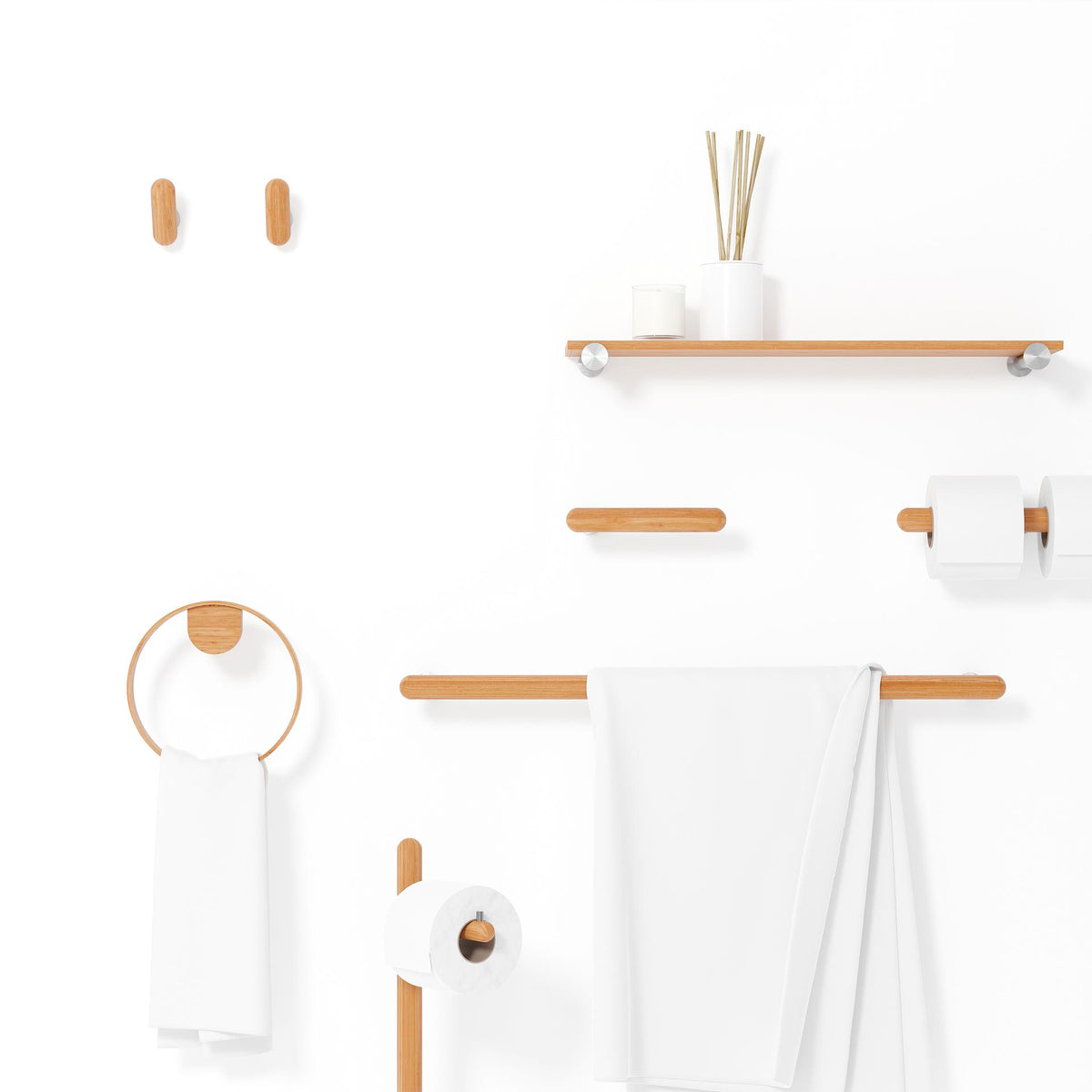 Robe hook 'Yoku' bamboo