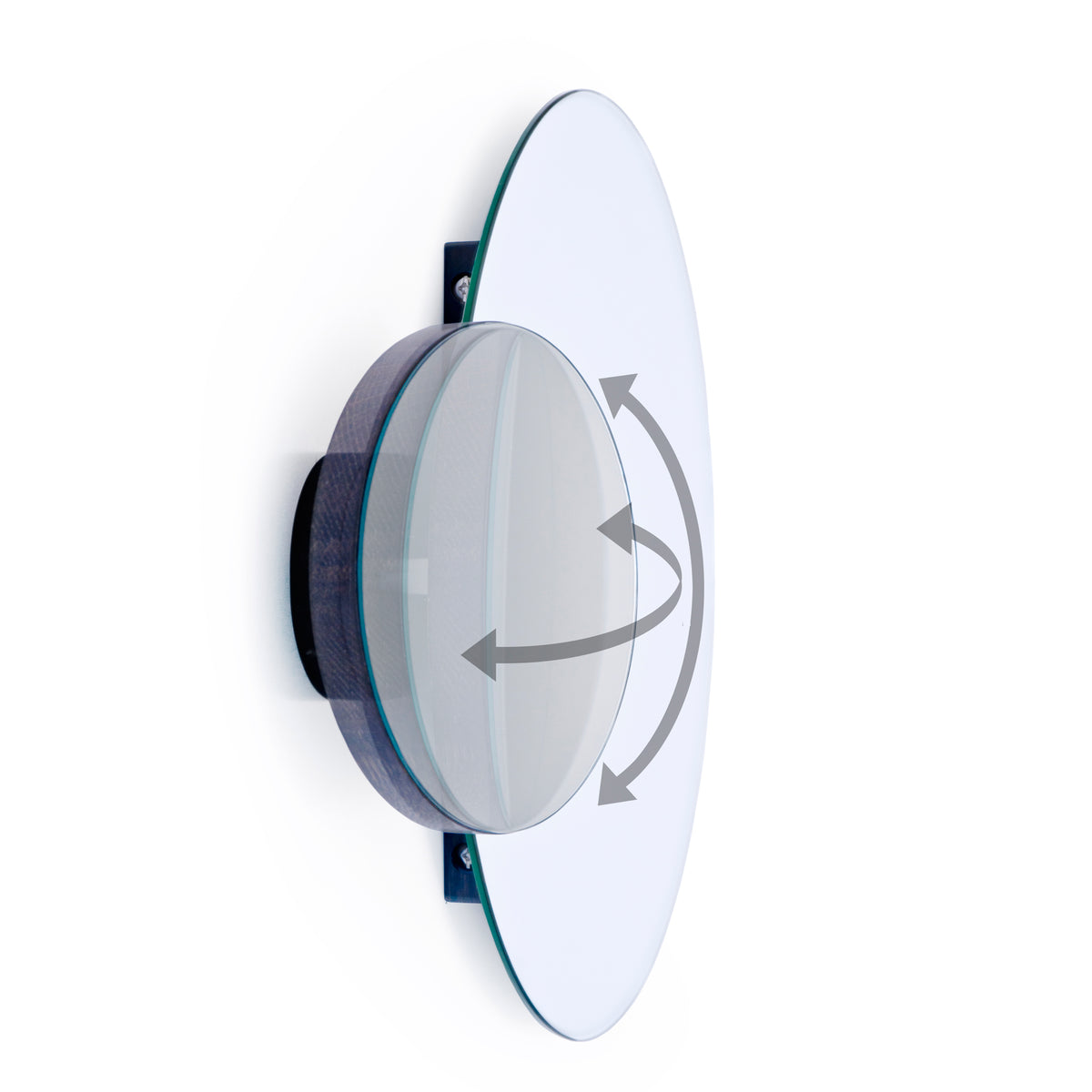 wall mirror eclipse - dark oak