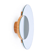 wall mirror eclipse - bamboo