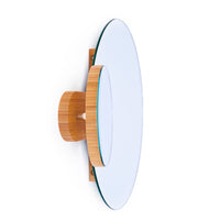 wall mirror eclipse - bamboo