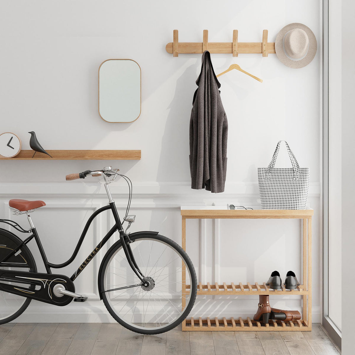 wall mirror outlook 40 - oak