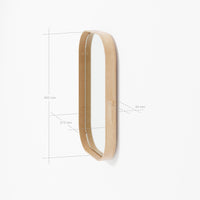 wall mirror outlook 40 - oak