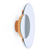 wall mirror eclipse - bamboo