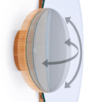 wall mirror eclipse - bamboo