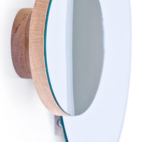 wall mirror eclipse - oak