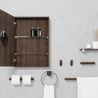 toilet roll holder yoku - walnut