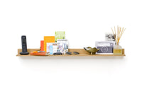 wall shelf curio - oak