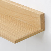 wall shelf curio - oak