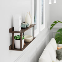wall shelf platform 2 - walnut