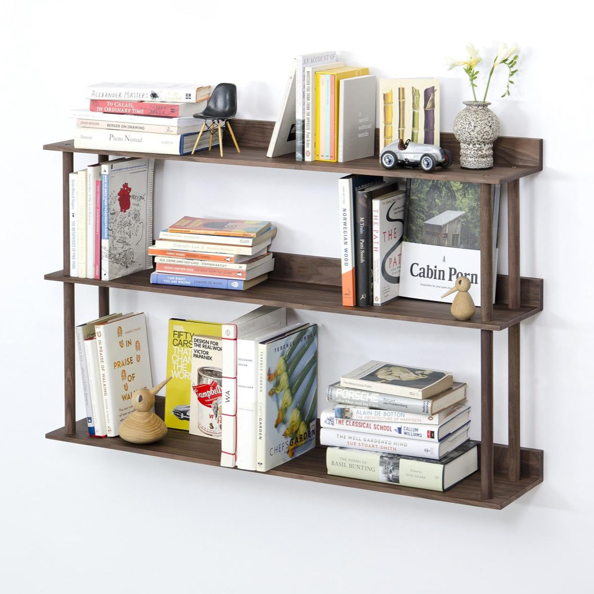 wall shelf platform 3 - walnut