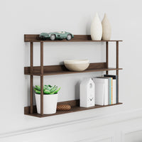 wall shelf platform 3 - walnut