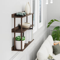 wall shelf platform 3 - walnut