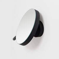 wall magnify mirror slimline - dark oak
