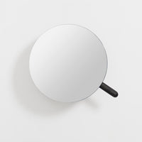 wall magnify mirror slimline - dark oak