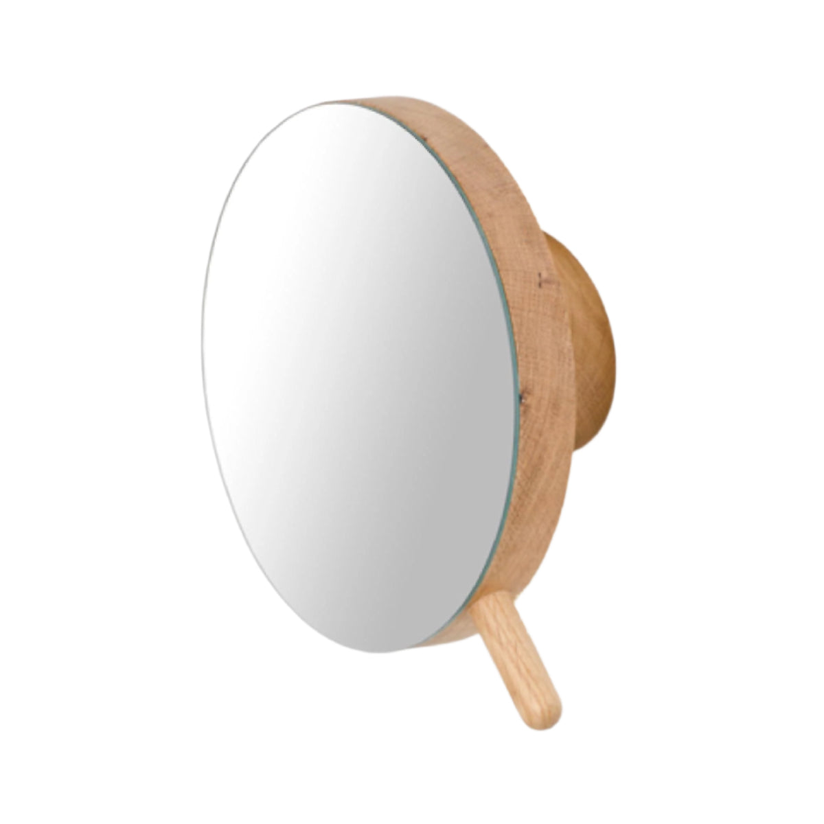 wall magnify mirror slimline - oak