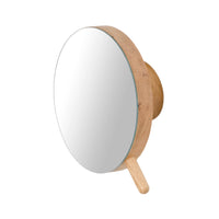 wall magnify mirror slimline - oak