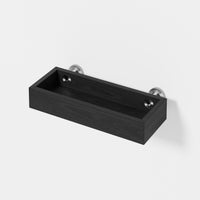 Tray shelf 'Yoku' dark oak