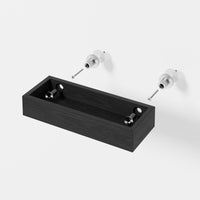 Tray shelf 'Yoku' dark oak