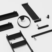Tray shelf 'Yoku' dark oak